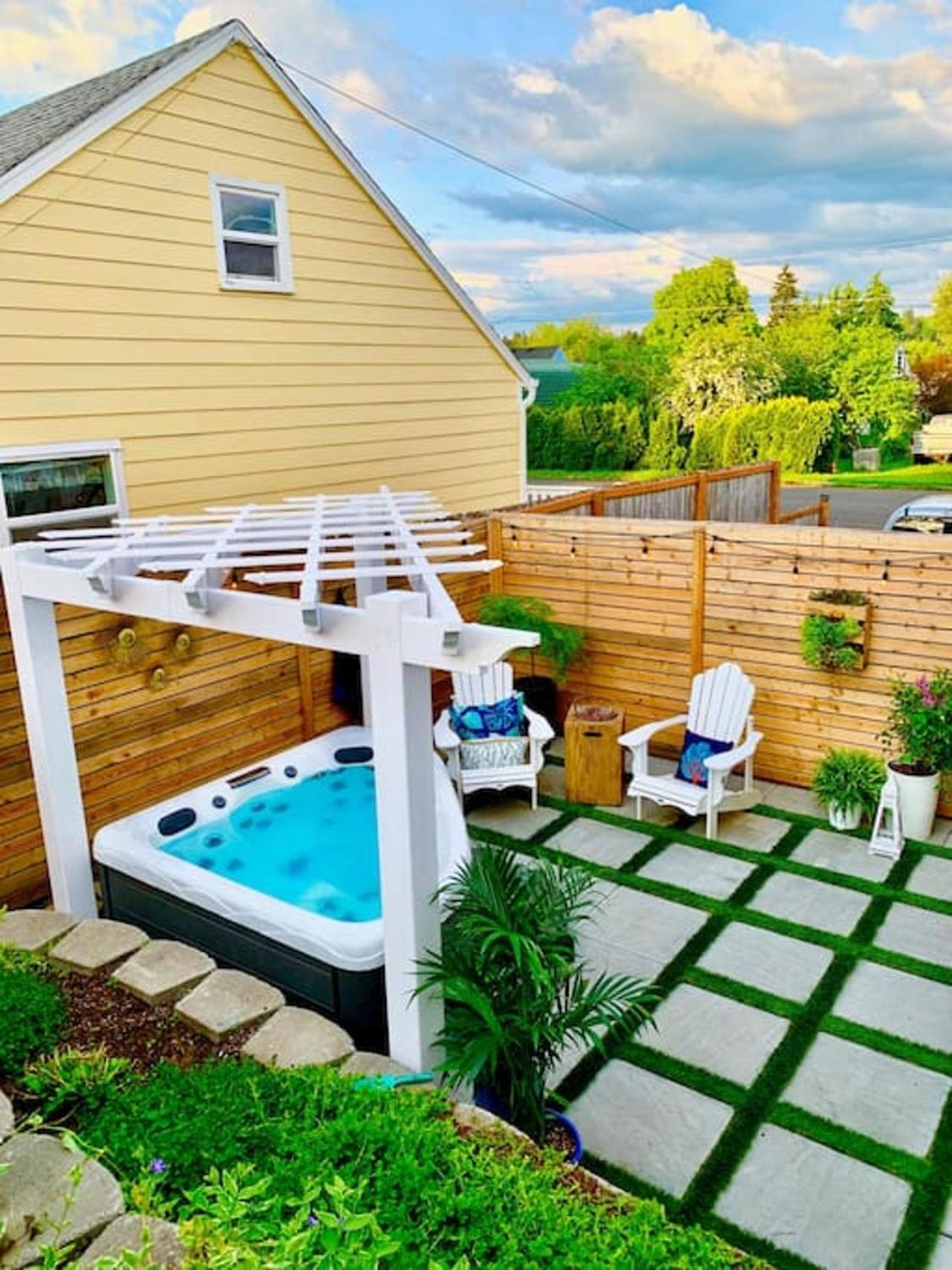 Private New Garden Apartment W Hot Tub Camas Ngoại thất bức ảnh